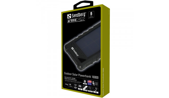 Sandberg 420-35 Outdoor Solar Powerbank 16000mAh