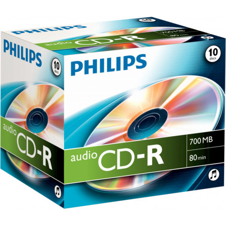 Philips CD-R 700MB 52x Audio 10tk karbis