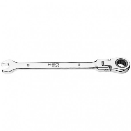 Combination flexible gear wrench 72 teeth 8mm