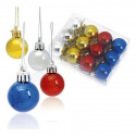Christmas Baubles (12 pcs) Metallic 143360 (Multicolour)