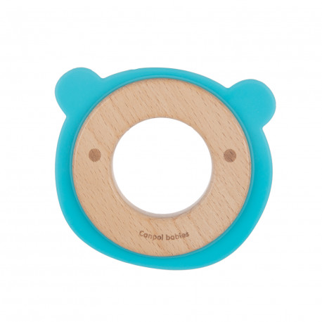 CANPOL BABIES wooden silicone teether BEAR, 80/304