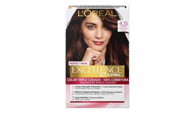Püsivärv Excellence L'Oréal Paris Excellence 4.15 Tume kastan Nº 9.0-rubio muy claro Nº 8.0-rubio cl
