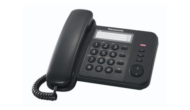 Panasonic KX-TS520EX1B telephone Analog telephone Caller ID Black
