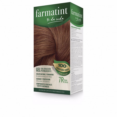 FARMATINT GEL coloración permanente #7r-rubio cobrizo 5 u