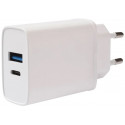 Vivanco vooluadapter USB-A/USB-C PD3 20W, valge (62401)