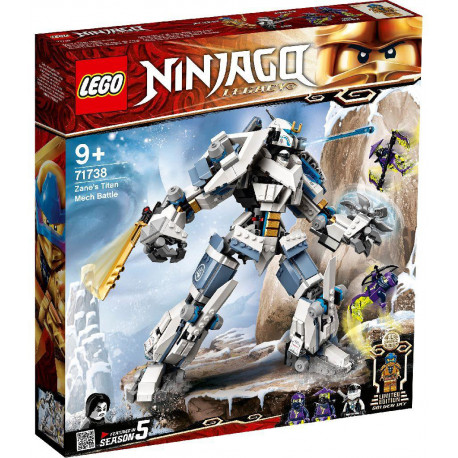 LEGO Ninjago игровые кубики Zane's Titan Mech Battle (71738)