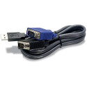 Kaabel KVM Trendnet TK-CU15              Must 4,5 m