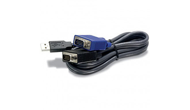 Kaabel KVM Trendnet TK-CU15 Must