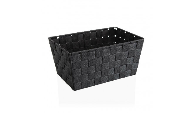 Basket Versa Large Dark grey Textile (20 x 15 x 30 cm)