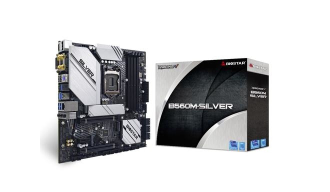 Biostar B560M-SILVER motherboard Intel B560 LGA 1200 micro ATX