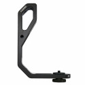 Caruba Gimbal L bracket with 3 hot shoe mount+1/4 Screw