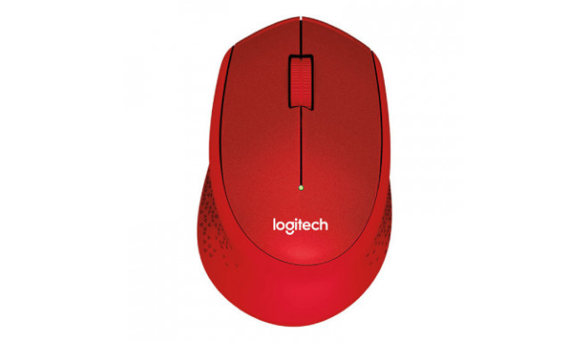  Logitech mouse M330 Silent Plus, red