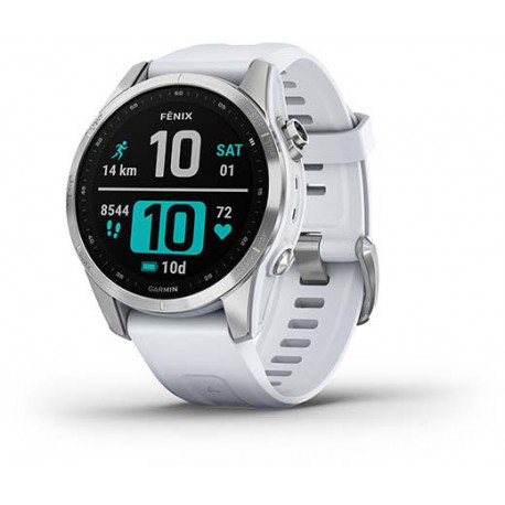 Garmin fenix 7S, silver/whitestone