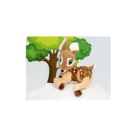 BAMBOLINA plush Daisy with moving glitter eyes and speaking three fairy tales, EE version, BD2021EE