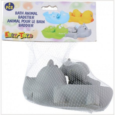 Eddy Toys - Zestaw zabawek do kąpieli 3 szt (Hipopotam)