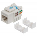 Intellinet Keystone Jack, Cat6, UTP, Punch-down, White