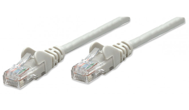 Intellinet võrgukaabel, Cat6, 0.5m, hall, CCA, U/UTP, PVC, RJ45, kullatud kontaktid, takerdumisvasta