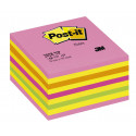 Märkmepaber iseliimuv POST-IT 2028NP pulgakomm roosa kuup76x76mm (kuubis 450l.)