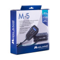 Midland M5 autoraadiosaatja CB 27MHz, mikrofoni pealt juhtimisega