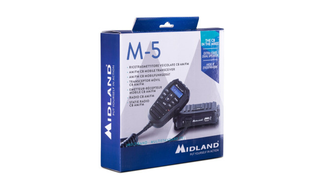 Midland M5 autoraadiosaatja CB 27MHz, mikrofoni pealt juhtimisega