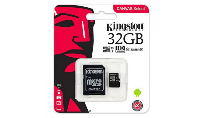 Micro SD Memory Card with Adaptor Kingston exFAT - 64 GB