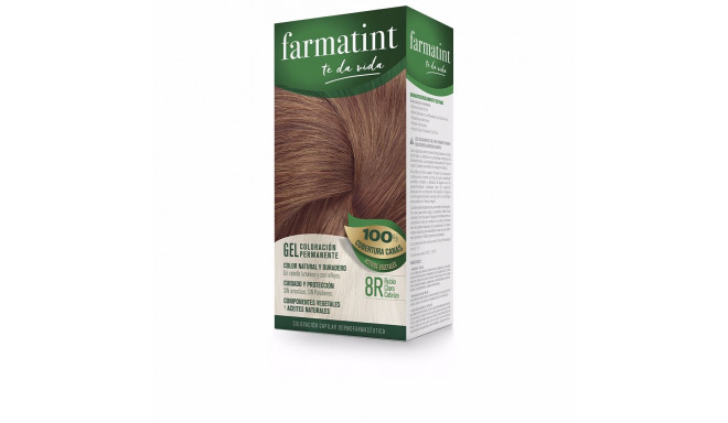 FARMATINT GEL coloración permanente #8r-rubio claro cobrizo 5 u