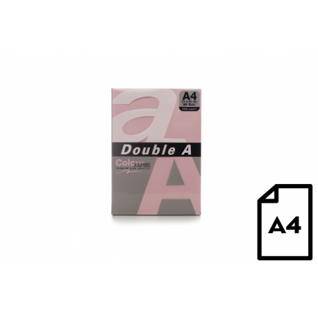 Colour paper Double A, 80g, A4, 500 sheets, Pink