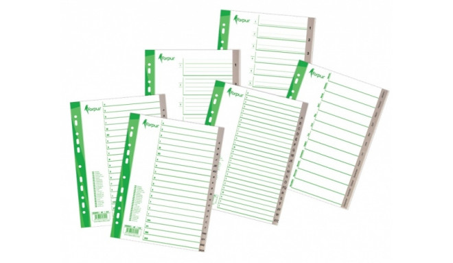Divider Forpus, A4, A-Z letters, plastic