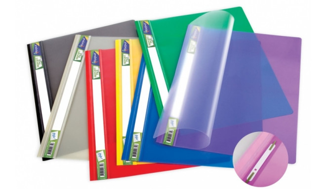 Folder with transparent cover Forpus Premium, A4 +, yellow