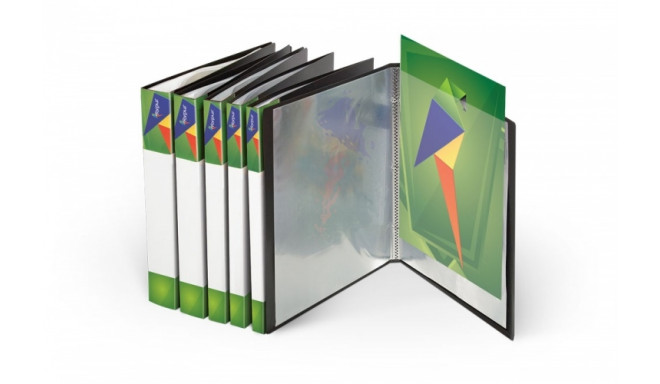 Folder with sleeves Forpus (40) A4, Black