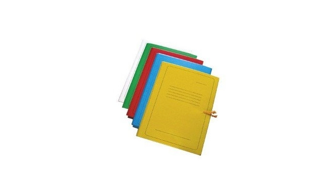 Folder SMLT, A4, 300 g, binding, with print, white, cardboard 0815-102