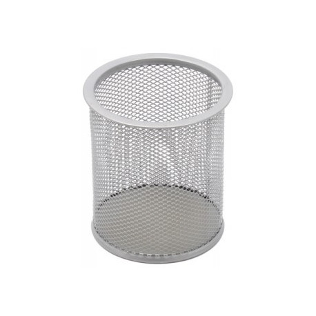 Pencil case Forpus, round, silver, empty perforated metal 1005-009