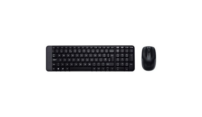 Logitech MK220 Combo Wireless Keyboard + Mouse, US, Black