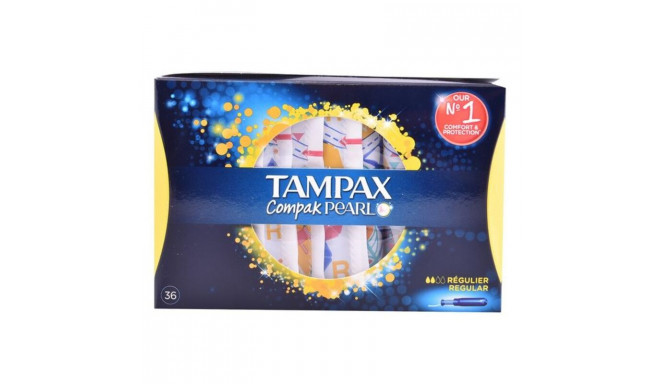 Pack of Tampons Pearl Regular Tampax Tampax Pearl Compak (36 uds) 36 Units