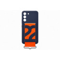 Samsung Galaxy S22 Silicone Cover with Strap Navy