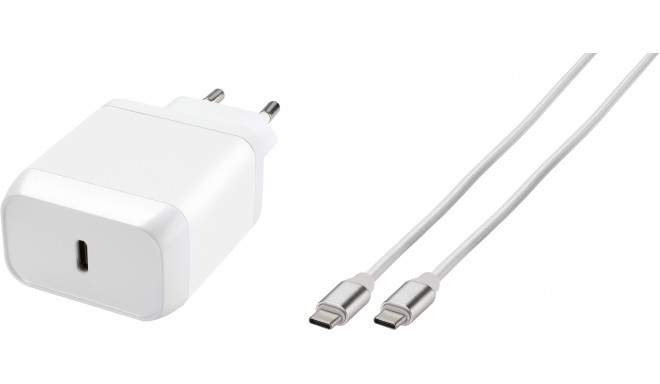 Vivanco laadija USB-C - USB-C 45W 1m (62400)