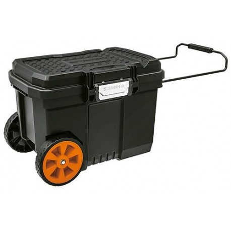Industrial plastic tool box with wheels 57L Truper®