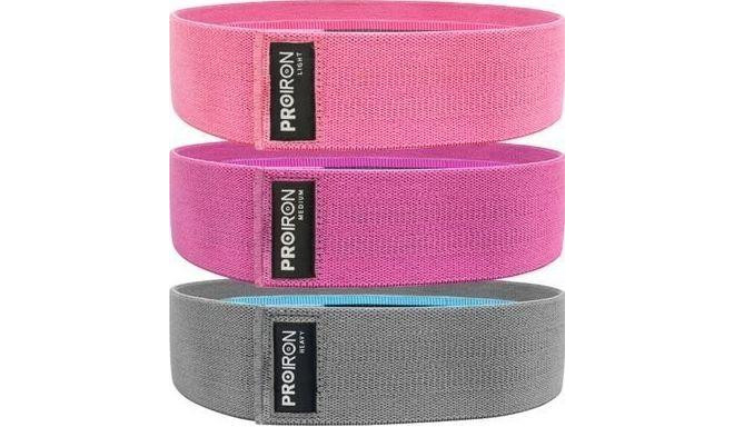 Proiron kummilint Booty Exercise Band Set 3tk