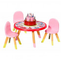 Stół urodzinowy z krzesłami BABY BORN