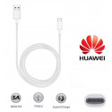 Huawei AP71 SuperCharge Original Type-C 3.1 andme- ja laadimiskaabel 1m valge (OEM)