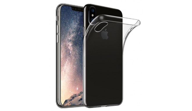 Fusion Ultra tagakülg 1 mm Protect silikoonist ümbris Apple iPhone XS Max jaoks läbipaistev