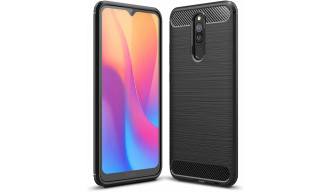 Fusion Trust Back Case Silikona Aizsargapvalks Priekš Xiaomi Redmi K30 | Xiaomi Poco X2 Melns