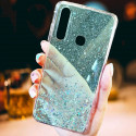 Fusion Glue Glitter Back Case Silikoonist ümbris jaoks Huawei P40 Lite / Nova 7i / Nova 6 SE rohelin