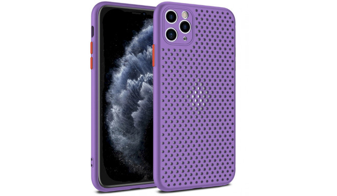 Fusion Breathe Case Silikona Aizsargapvalks Priekš Apple iPhone 12 Mini Violets