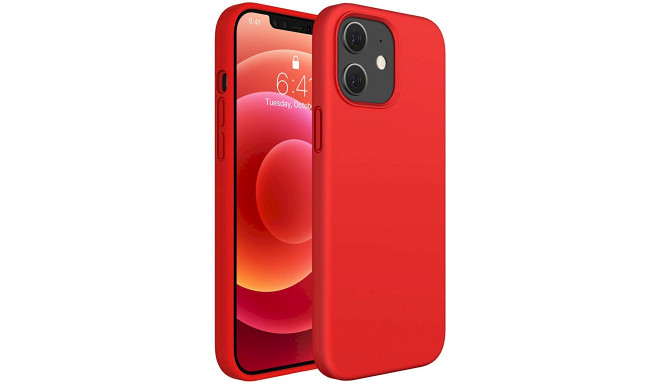 Fusion Elegance Fibre Protect Silicone Case For Apple iPhone 12 Pro Max Red