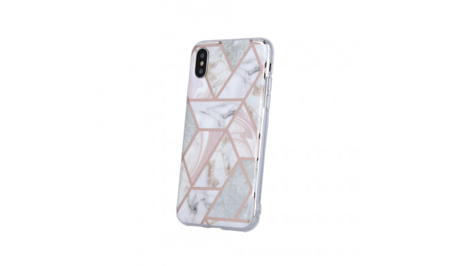 Fusion Geometric Marble ümbris silikoonist ümbris Apple iPhone 12 Pro Max roosa