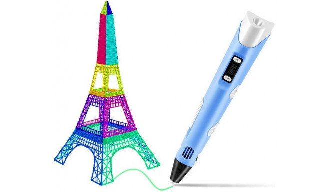 Fusion 3D printing pen for creating figures from PLA | ABS material (Ø 1.75mm) blue