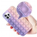 Fusion Pop it silikoonist ümbris Apple iPhone 12 Pro Max roheline - kollane