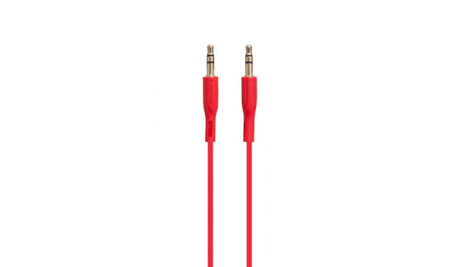 Borofone BL1 Premium AUX kaabel 3,5 mm --> 3,5 mm 1m punane