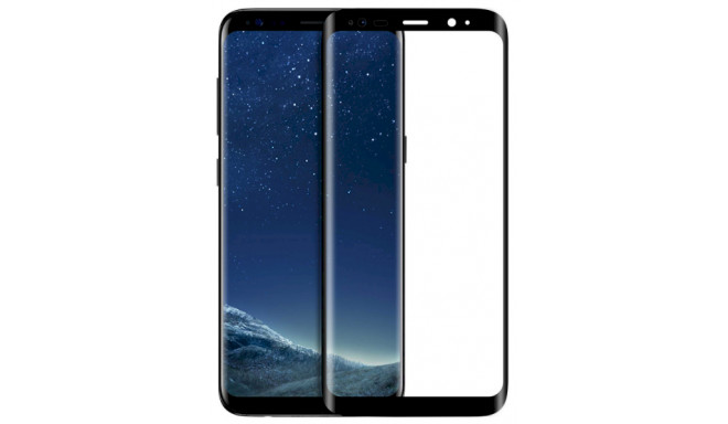 Fusion 5D glass защитное стекло для экрана Samsung G955 Galaxy S8+ Plus черное